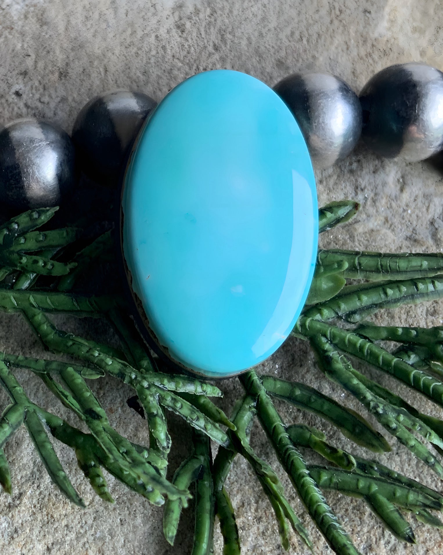 Royston Turquoise Blue Oval Cabochon-Nevada Gemstone #R41