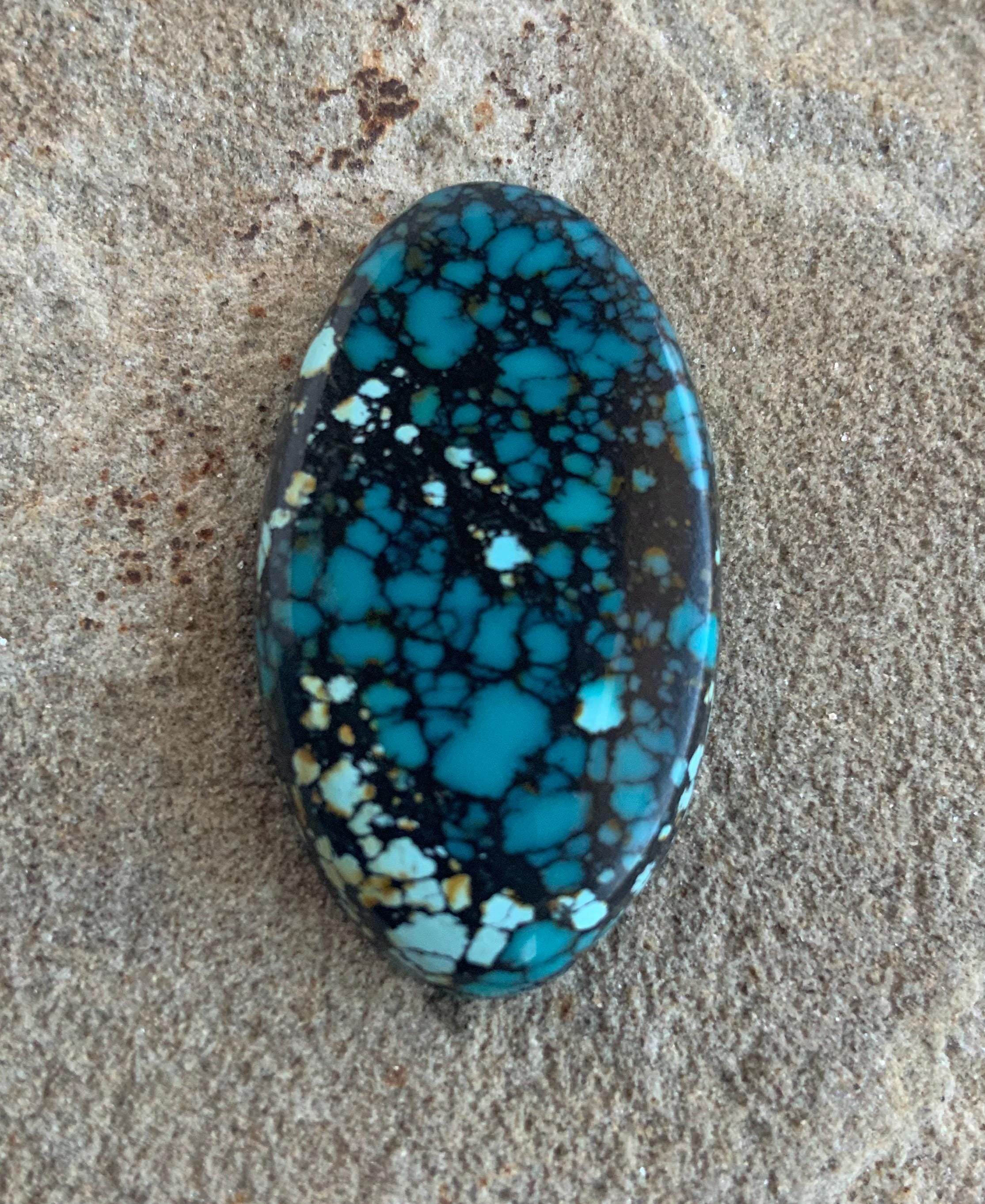 Beautiful Bao Canyon Turquoise Oval Cabochon #BC118