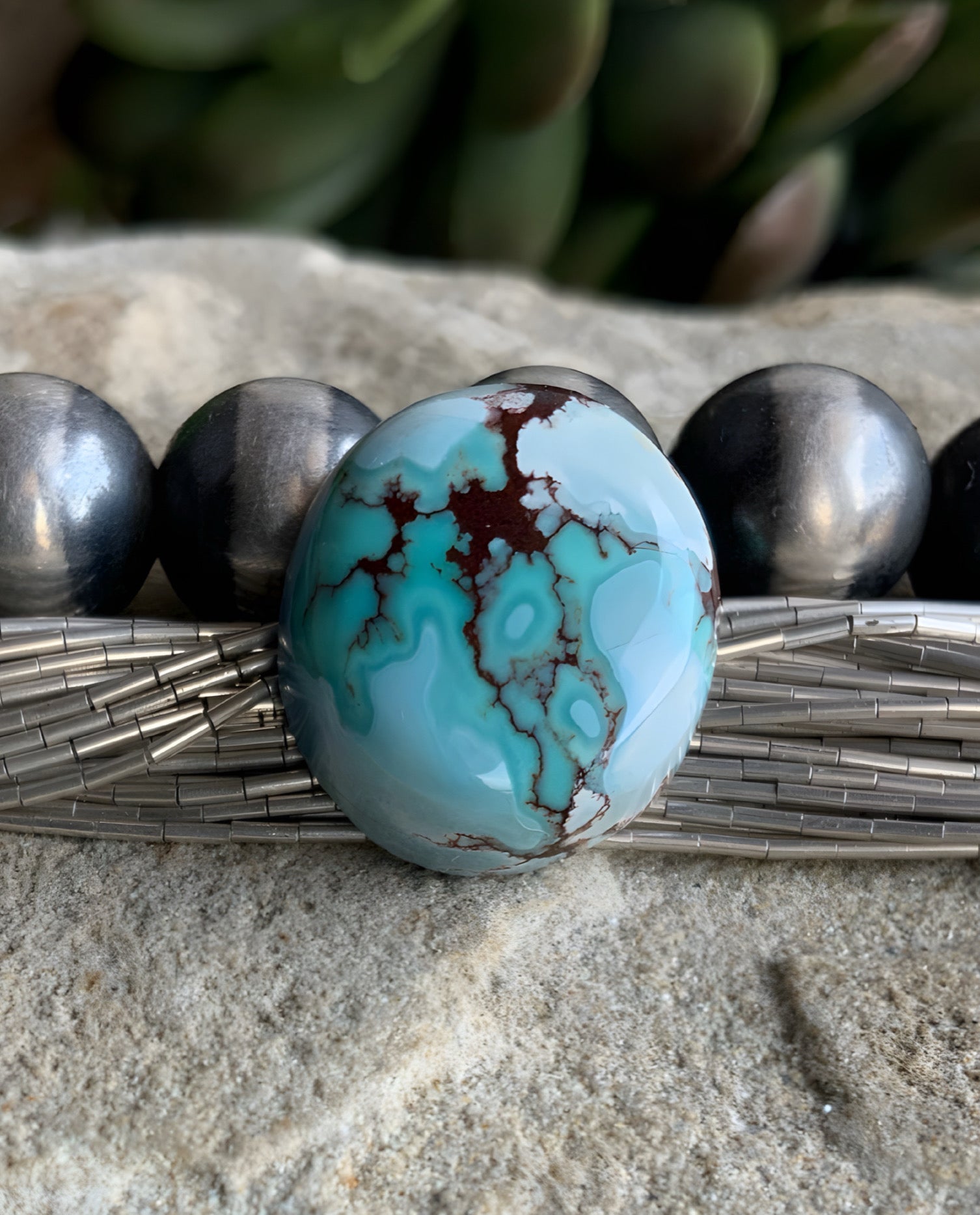 Gobi Desert Lavender or Golden Hills Turquoise Oval