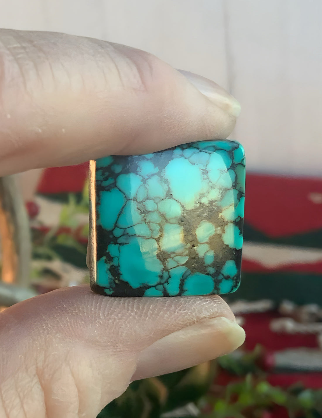Bao Canyon Turquoise Square Gemstone #BC155