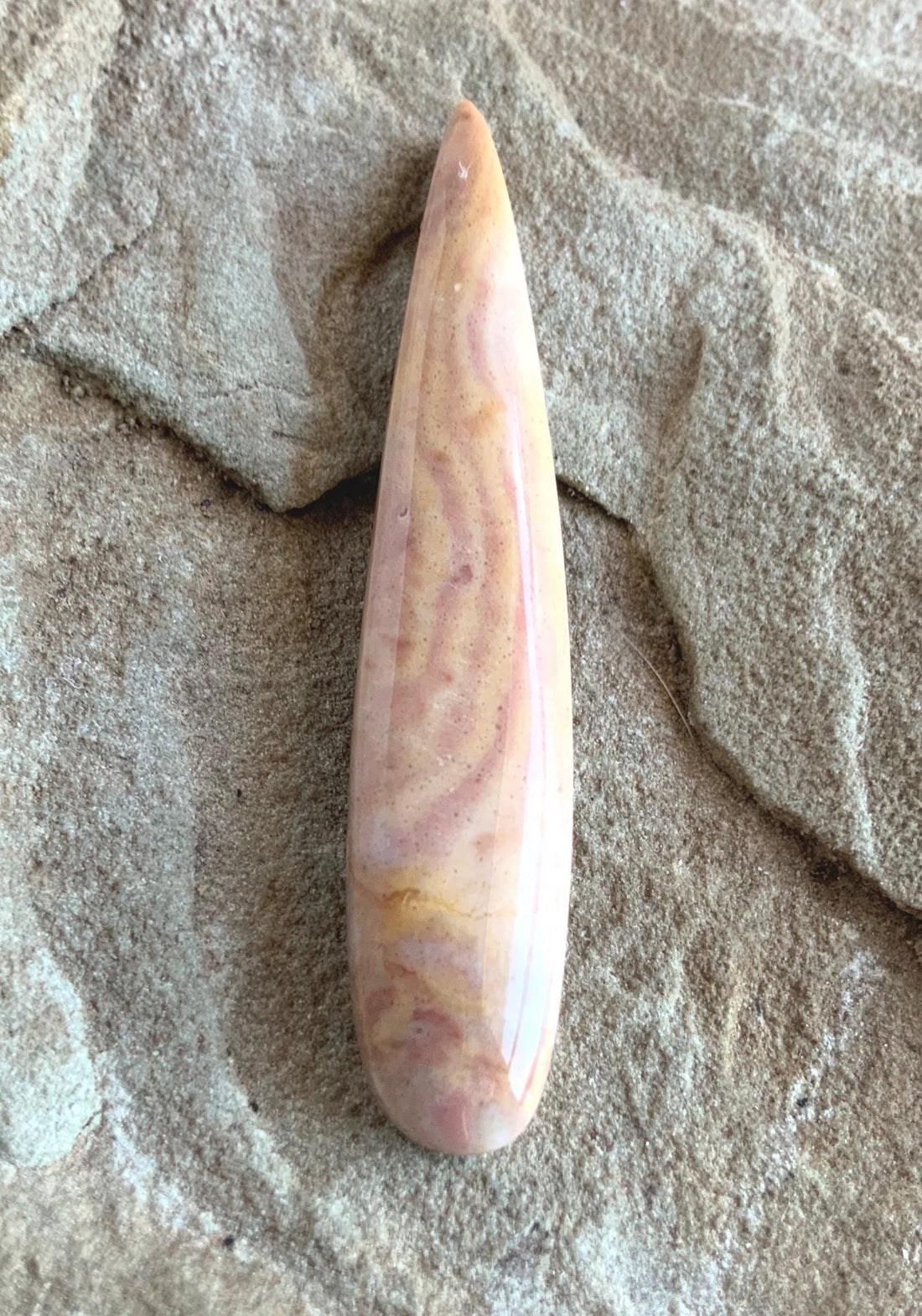 Peachy Pink Opalite Talon Cabochon From Australia