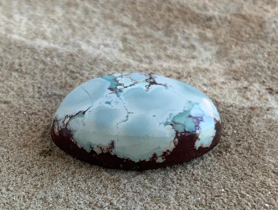 Beautiful Gobi Desert Lavender Turquoise Oval Cabochon #112
