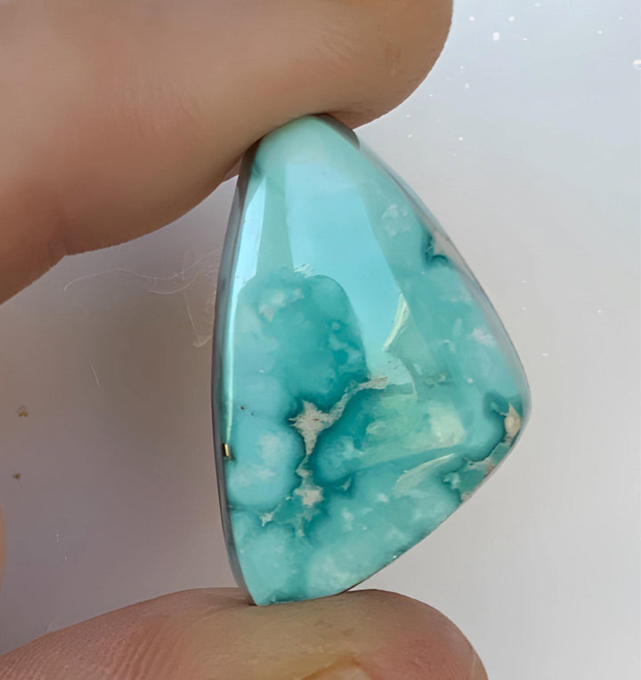 Whitewater Turquoise Gemstone with Silver Pyrite