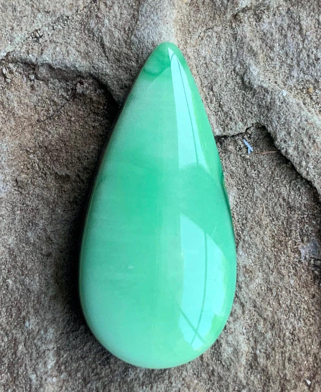 Beautiful Rare Green Natural Orvil Jack Turquoise Cabochon