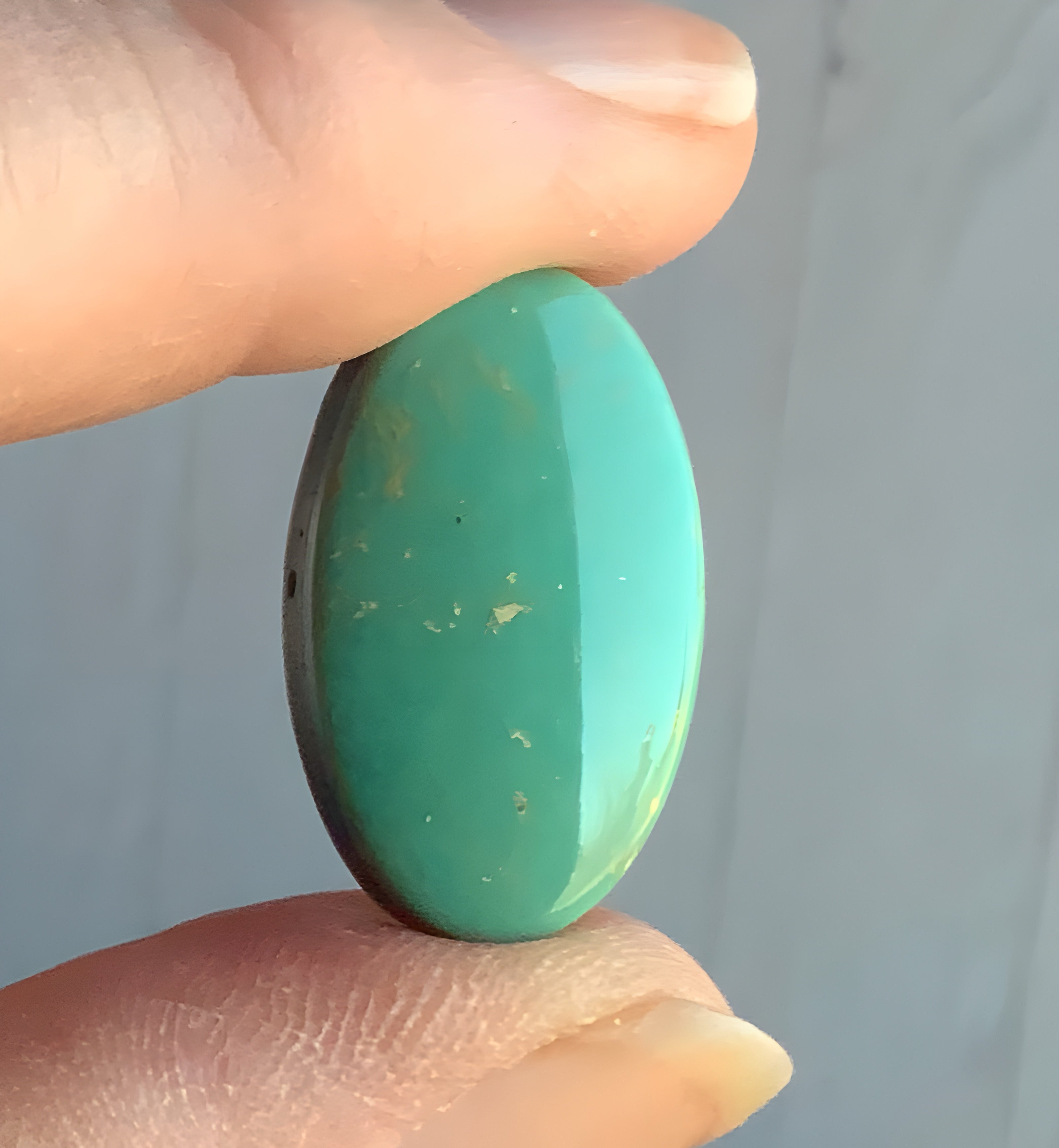 Emerald Valley Turquoise Oval Cabochon-Nevada Gemstone