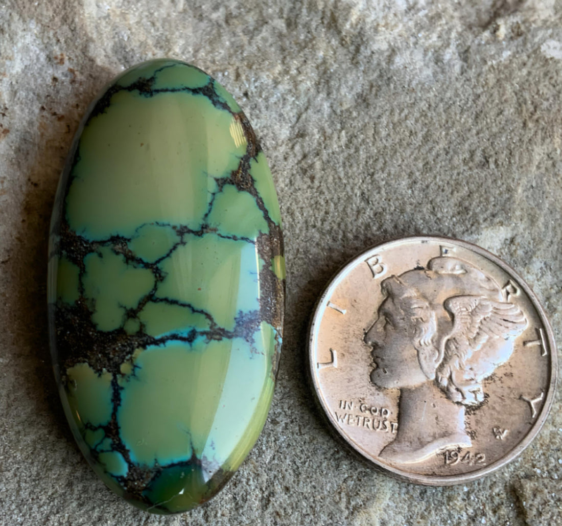Bamboo Mountain Turquoise Oval Cabochon