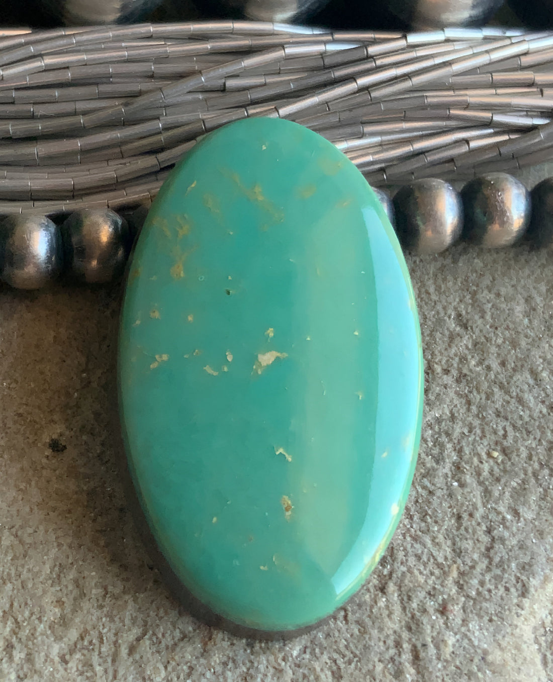 Emerald Valley Turquoise Oval Cabochon-Nevada Gemstone