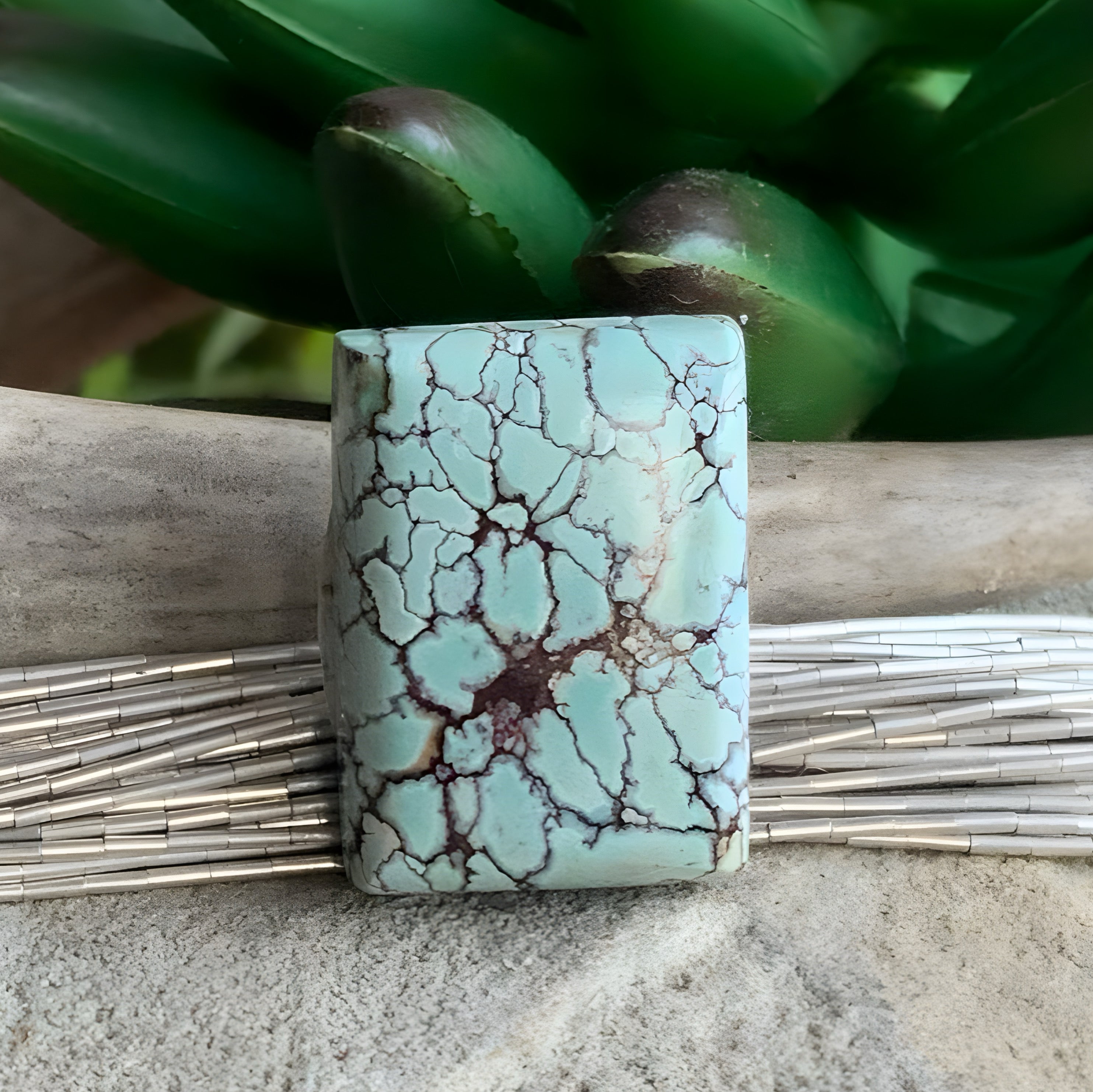 Gobi Desert Lavender or Golden Hills Turquoise Rectangular Gemstone #G115
