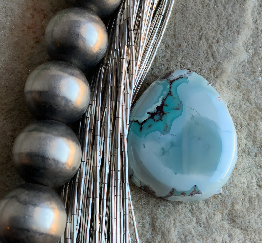 Gobi Desert Lavender or Golden Hills Turquoise Teardrop #G101