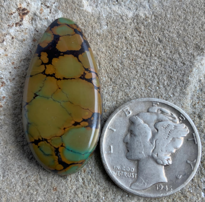 Beautiful Bao Canyon Turquoise  Teardrop Cabochon