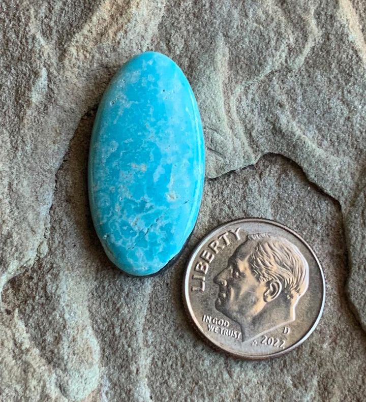 Light Blue Natural Royston Turquoise Oval Cabochon #R177