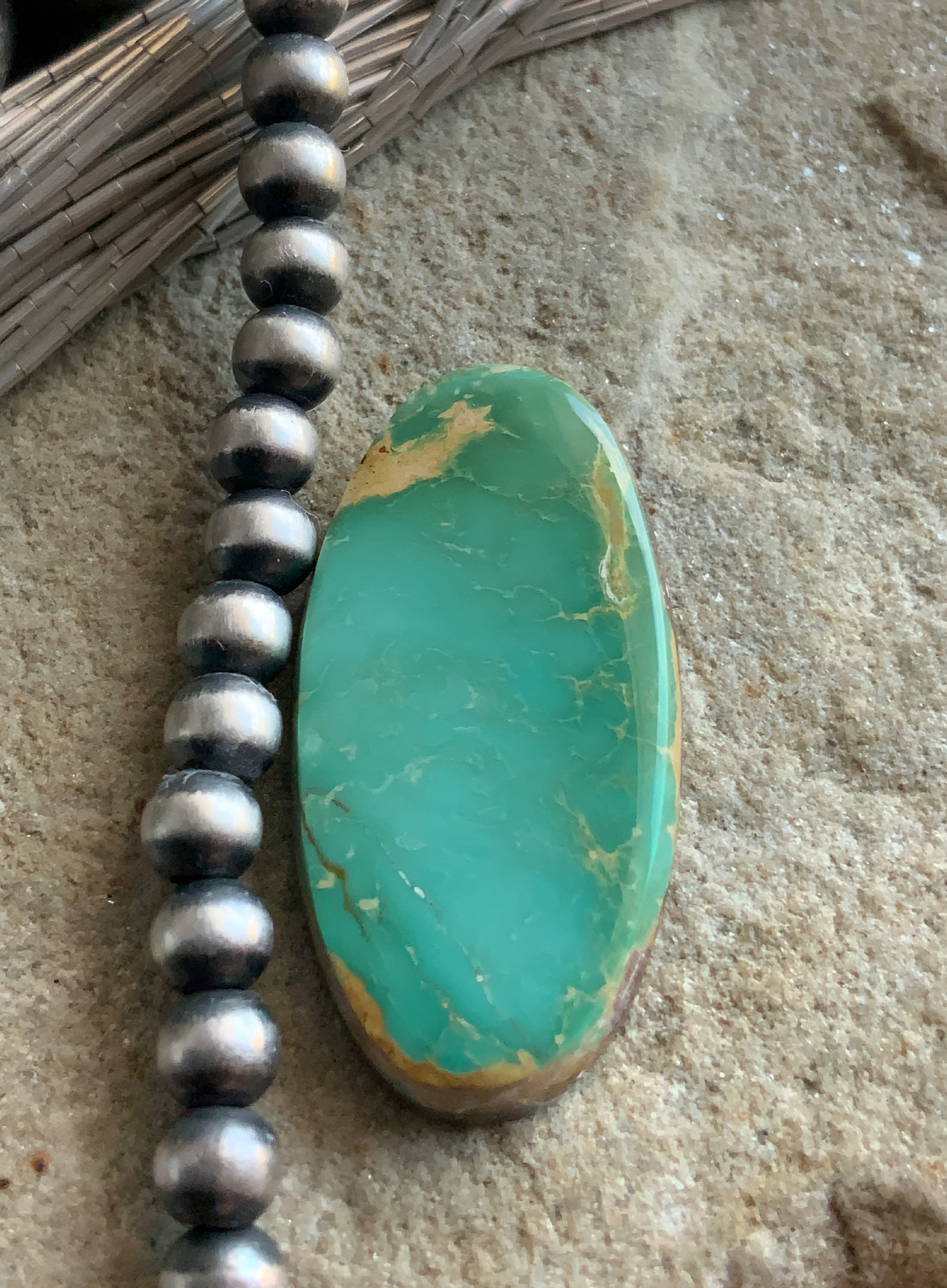 Royston Turquoise Green Oval Gemstone #R75