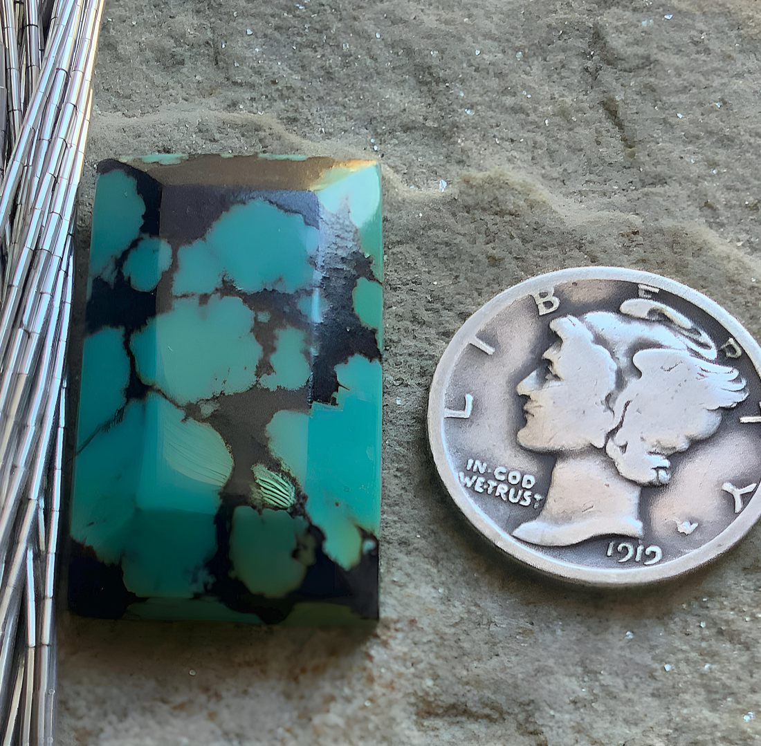 Bao Canyon Rectangular Gemstone With Faceted Edge
