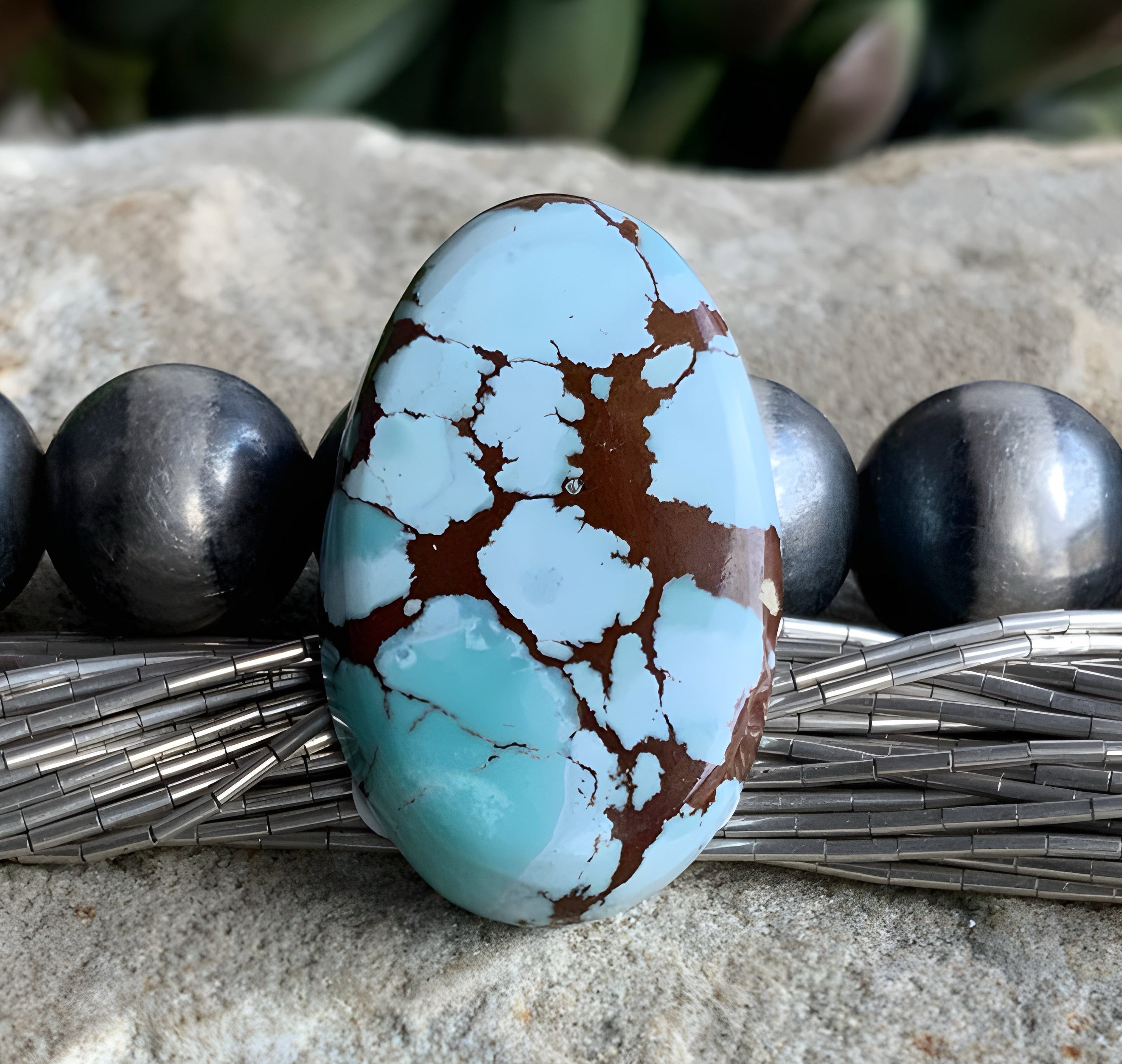 Gobi Desert Lavender Or Golden Hills Turquoise Oval #G105