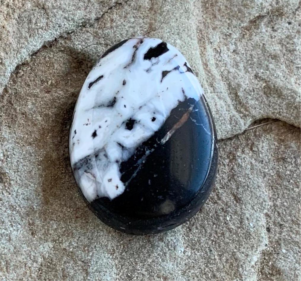 Beautiful Natural White Buffalo Teardrop Cabochon
