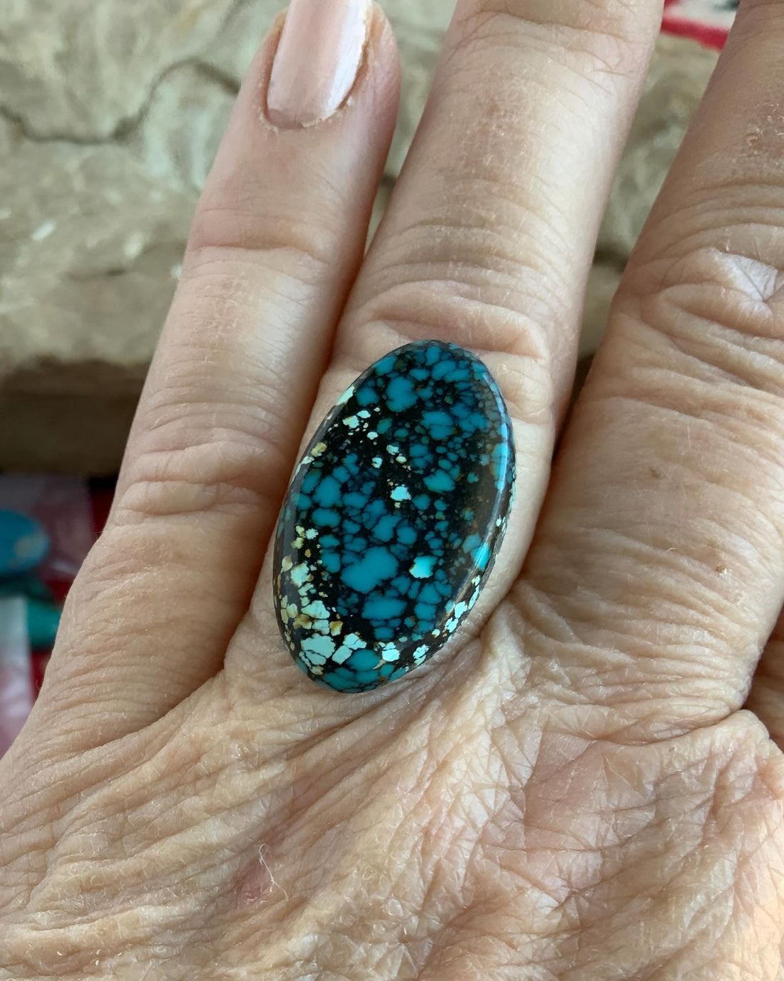 Beautiful Bao Canyon Turquoise Oval Cabochon #BC118