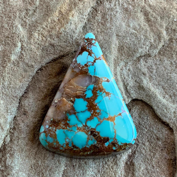 Natural Sierra Nevada Triangle Turquoise Cabochon