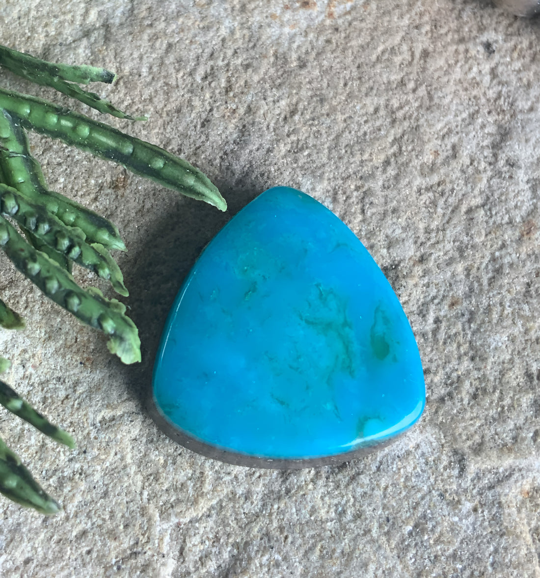 Turquoise Mountain Turquoise Trillion Cabochon