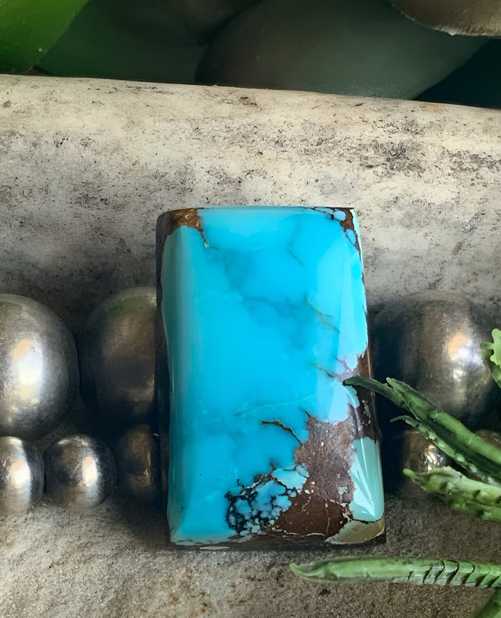 Natural Sierra Nevada Turquoise Rectangular Cabochon