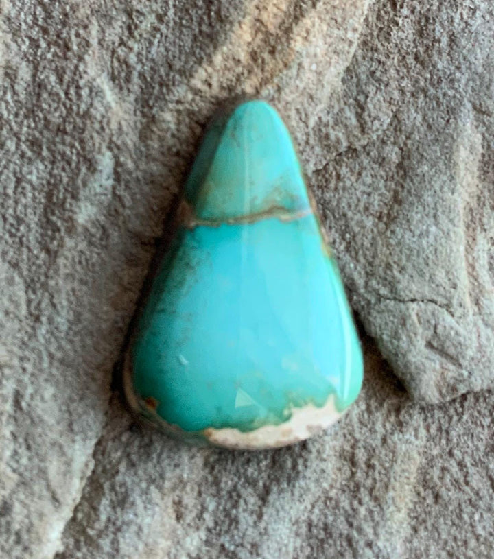 Beautiful Colored Royston Turquoise Triangle Cabochon #211