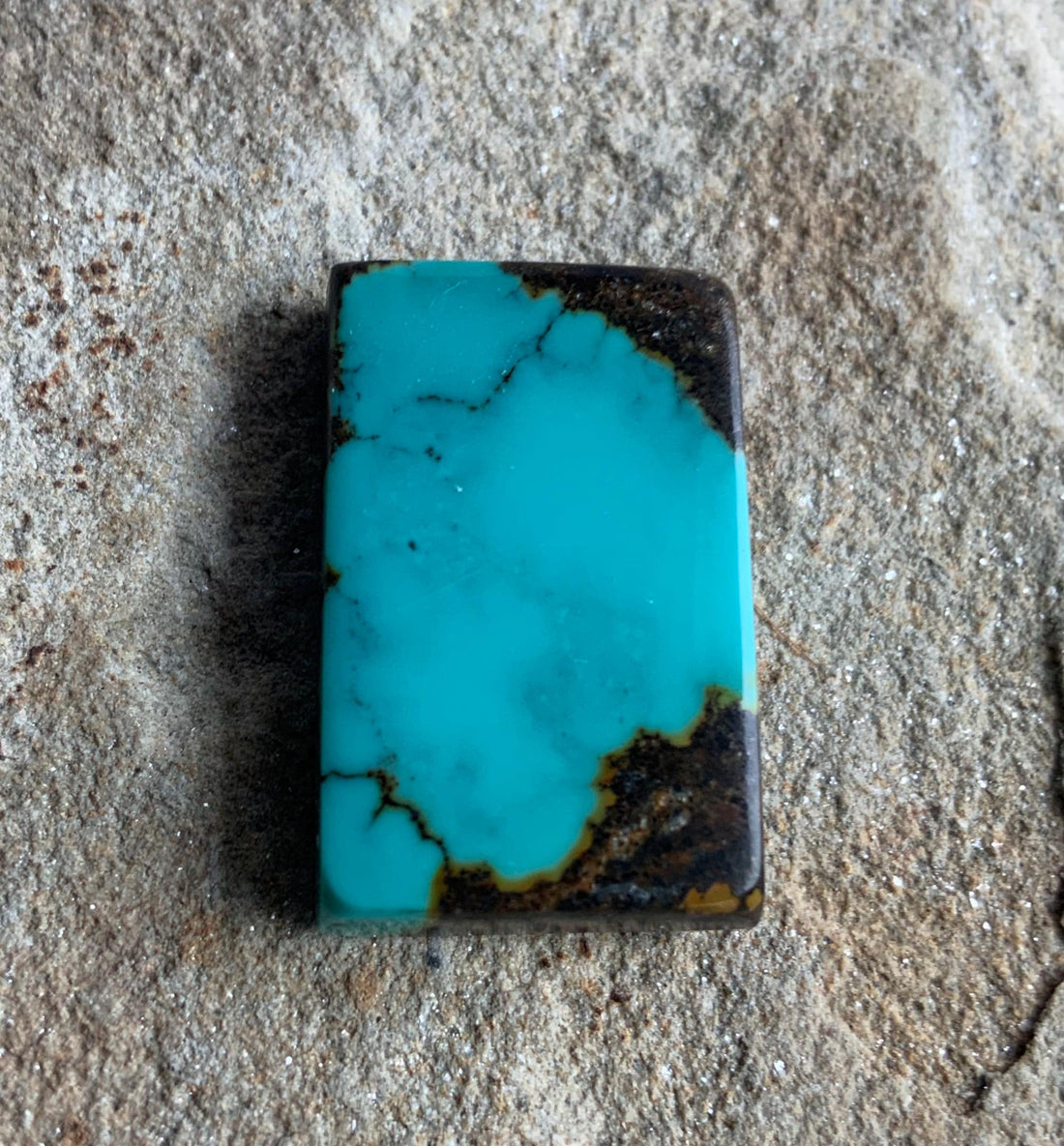Bao Canyon Turquoise Blue Rectangular Cabochon #BC115