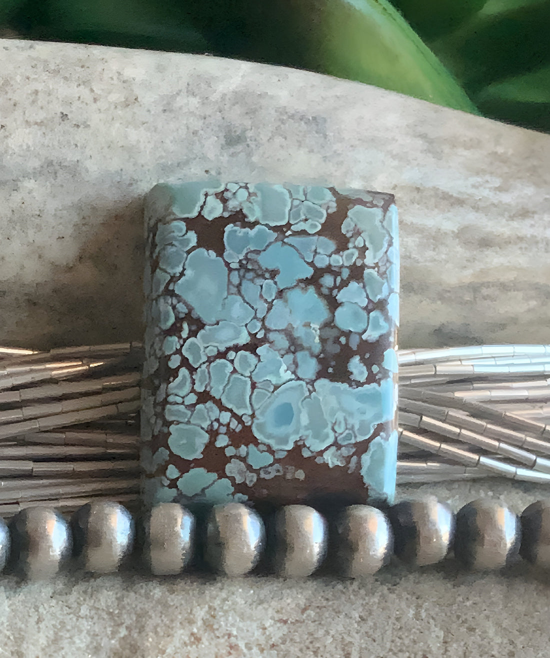 Gobi Desert Lavender or Golden Hills Turquoise Rectangular Gemstone