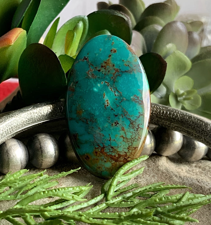 Natural Royston Turquoise Gemmy Oval Cabochon