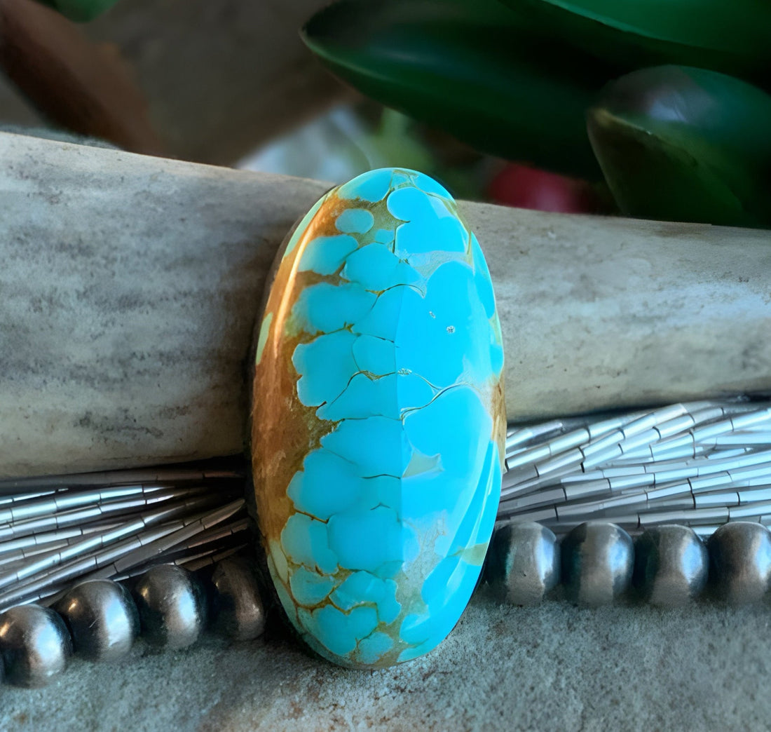 Number 8 Turquoise Oval Cabochon