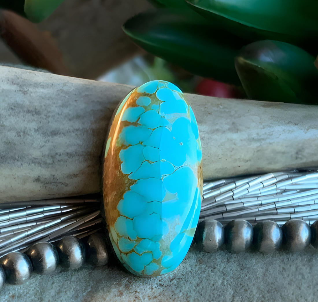 Number 8 Turquoise Oval Cabochon