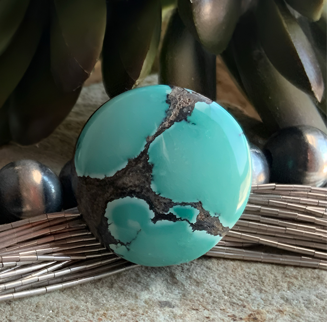 Hubei Turquoise Round Mint Colored Gemstone