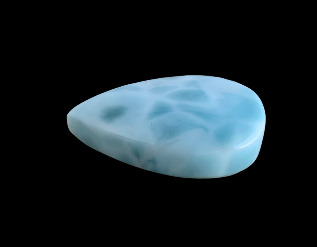 Laramar Teardrop Cabochon:Dominican Republic Gemstone
