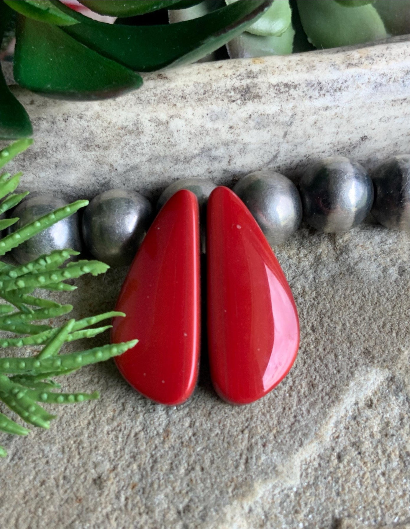Roasarita Red Earring Set or Matched Pair