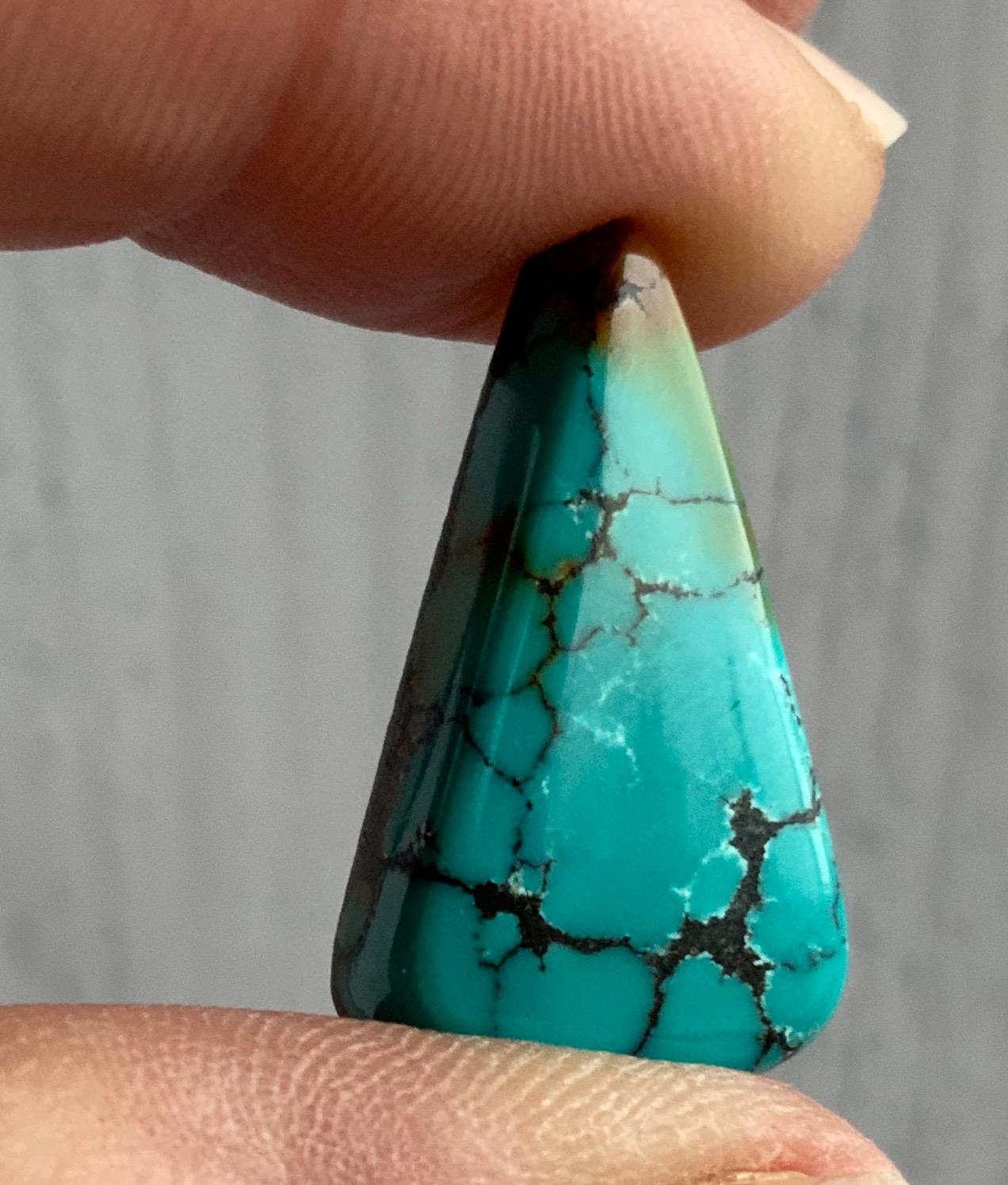 Beautiful Bao Canyon Turquoise Triangle Cabochon #BC140