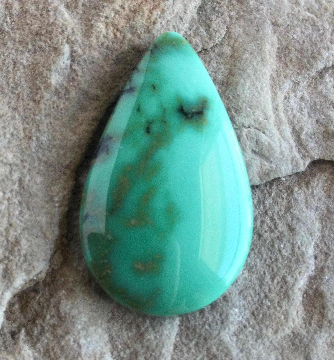 Gorgeous Natural Damele Turquoise Teardrop Cabochon