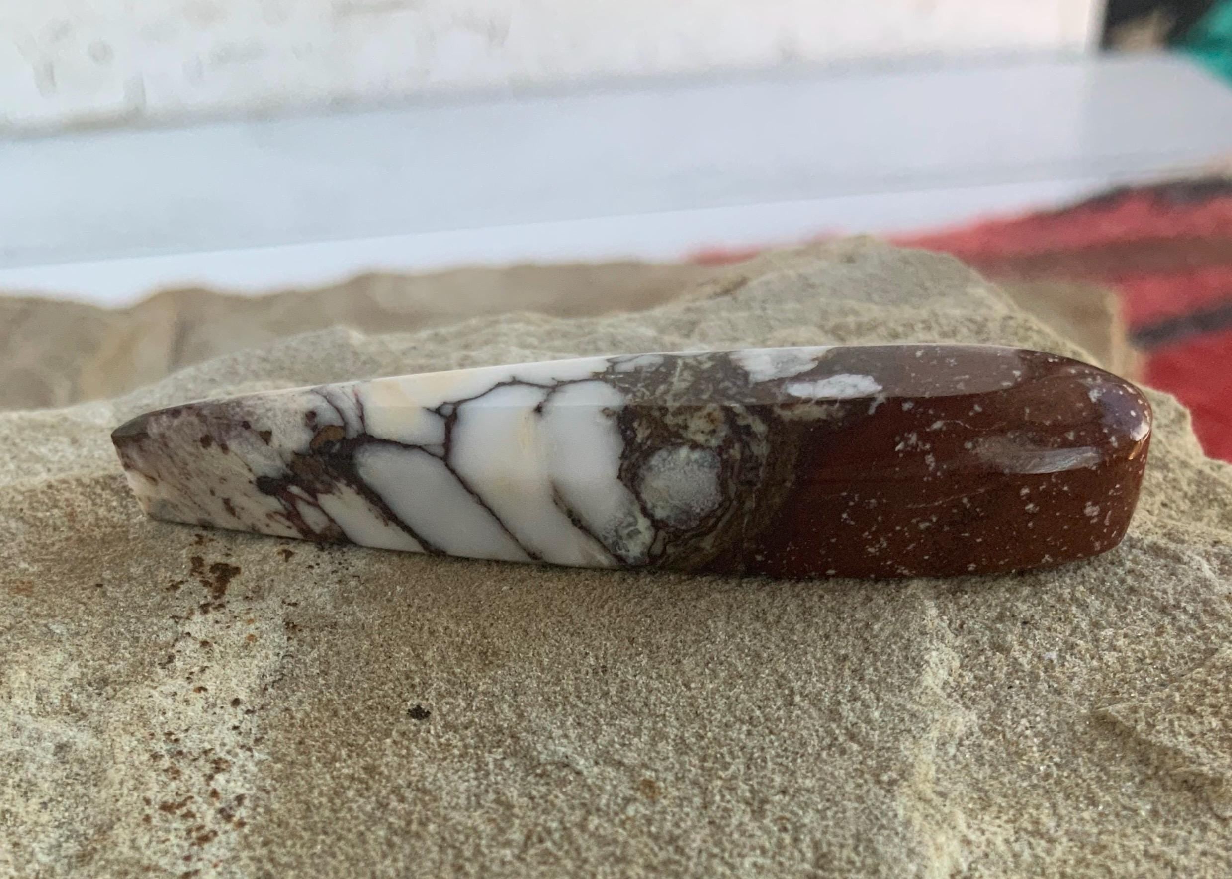 Incredible Wild Horse Magnesite Talon Cabochon