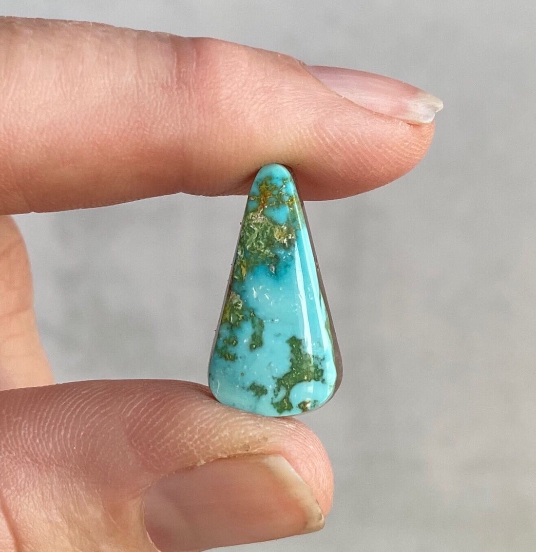 Royston Turquoise Blue & Green Elongated Triangular Cabochon #R63
