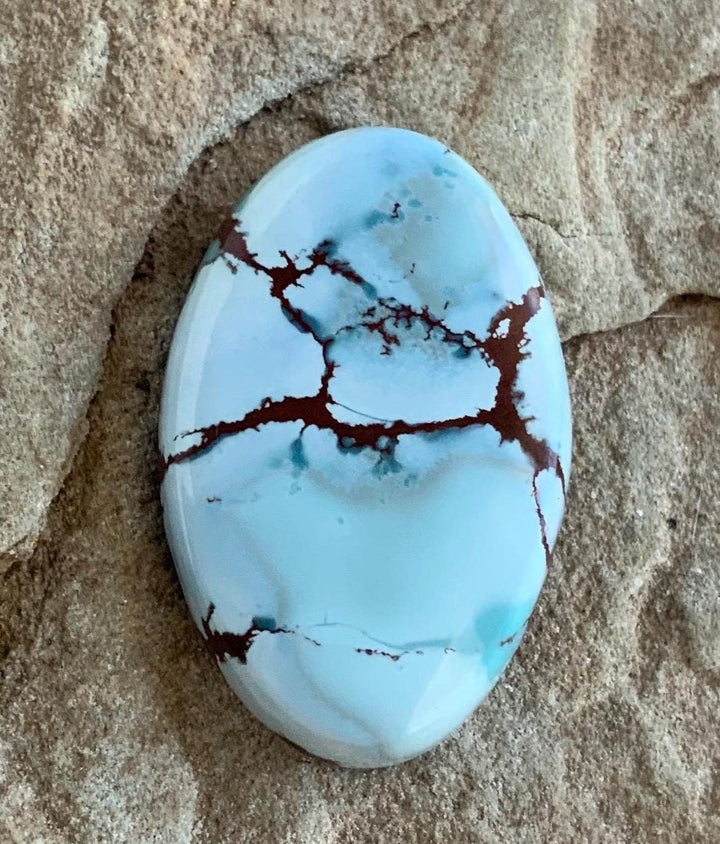 Beautiful Gobi Desert Lavender Turquoise Oval Cabochon #106