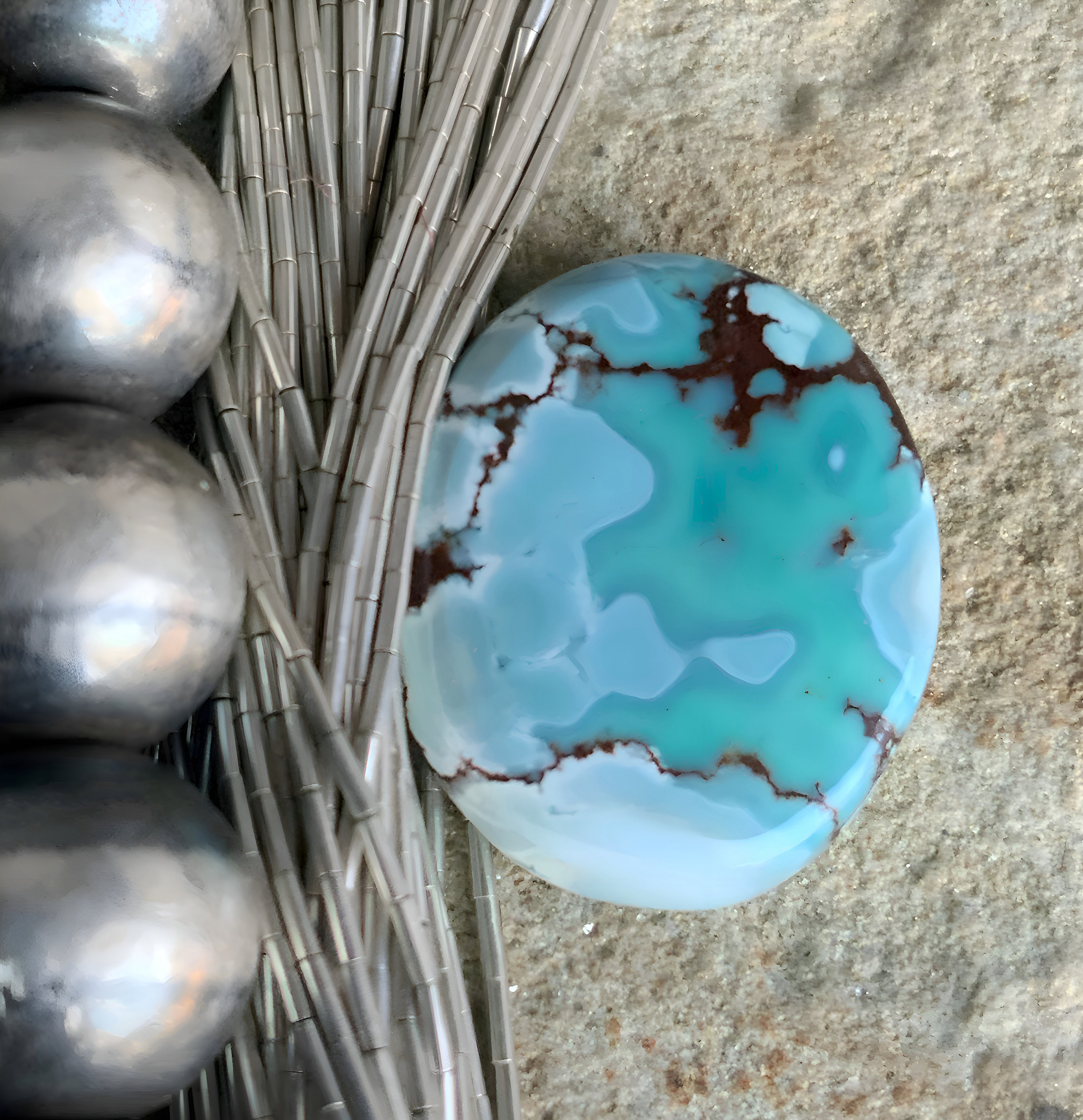 Gobi Desert Lavender or Golden Hills Turquoise Oval Gemstone #G131
