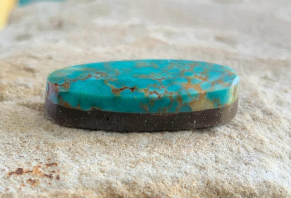 Lone Mountain Turquoise Oval Gemstone