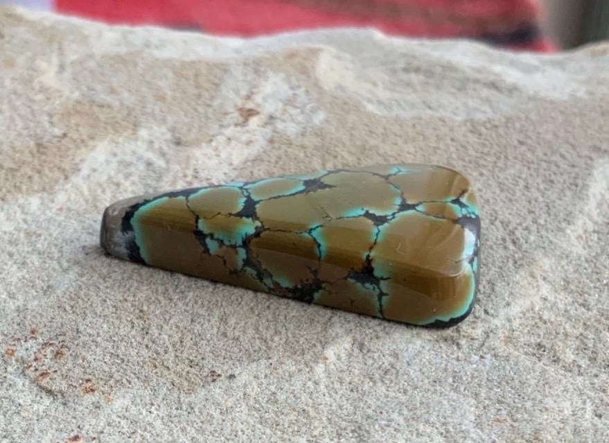 Beautiful Bao Canyon Turquoise Triangle Cabochon #BC125