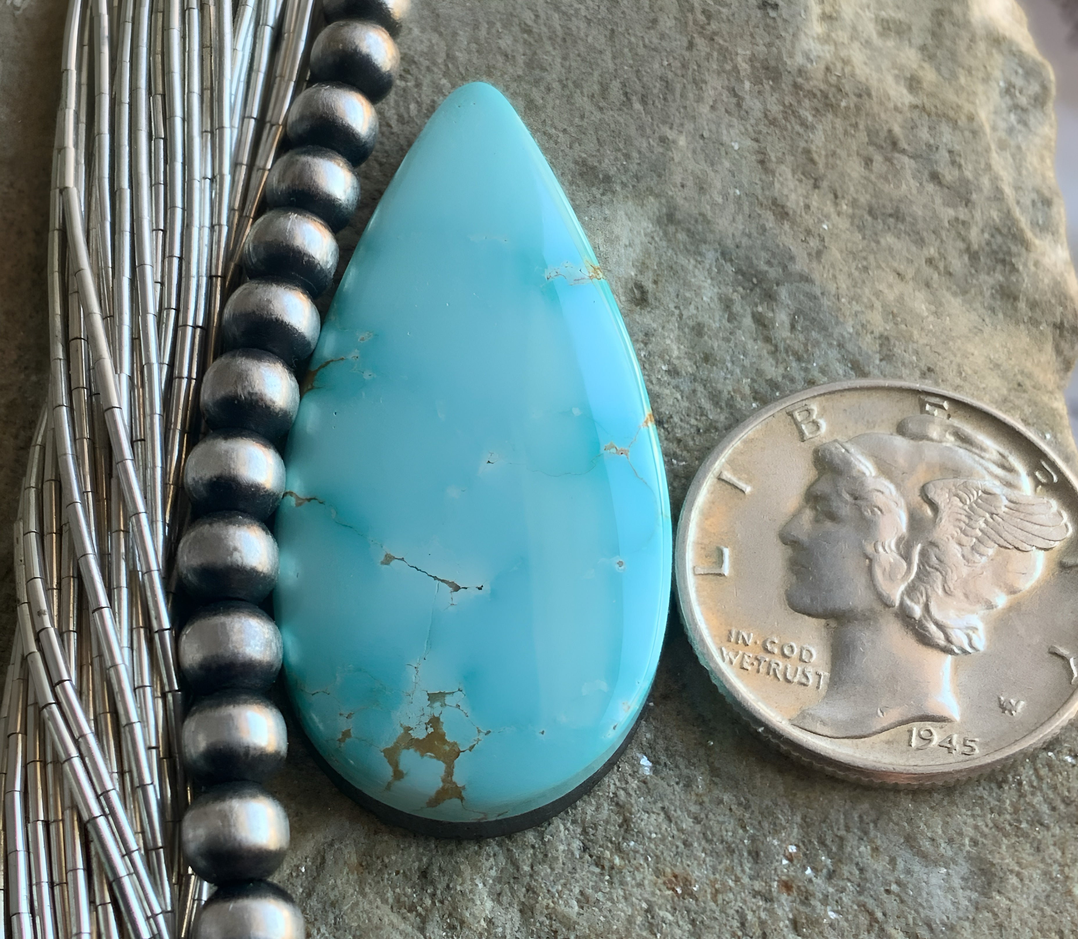 Natural Number Eight Teardrop-Nevada Gemstone