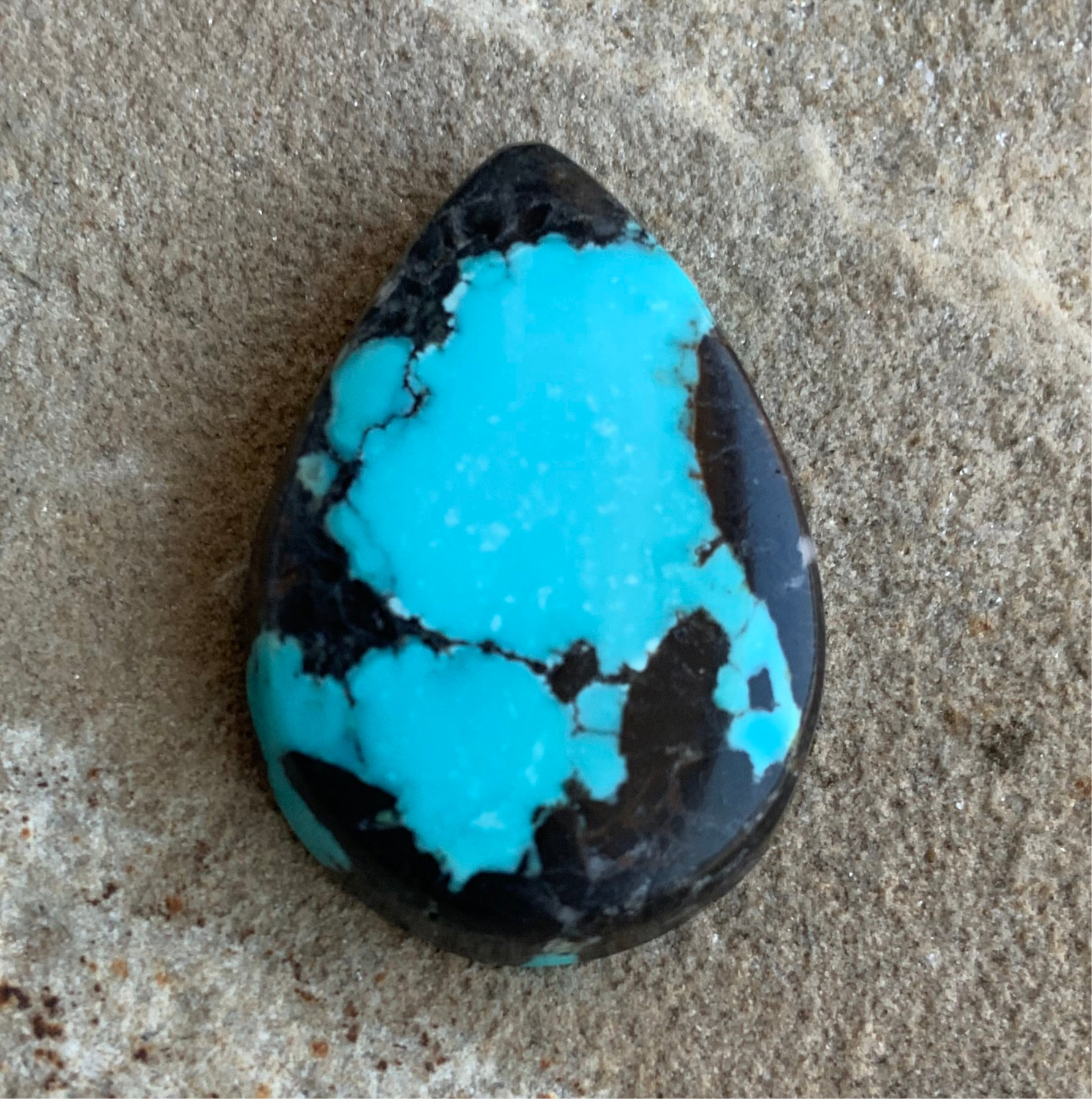 Bao Canyon Turquoise Teardrop Cabochon