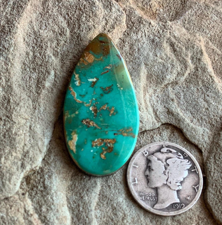 Royston Turquoise Green Teardrop Cabochon