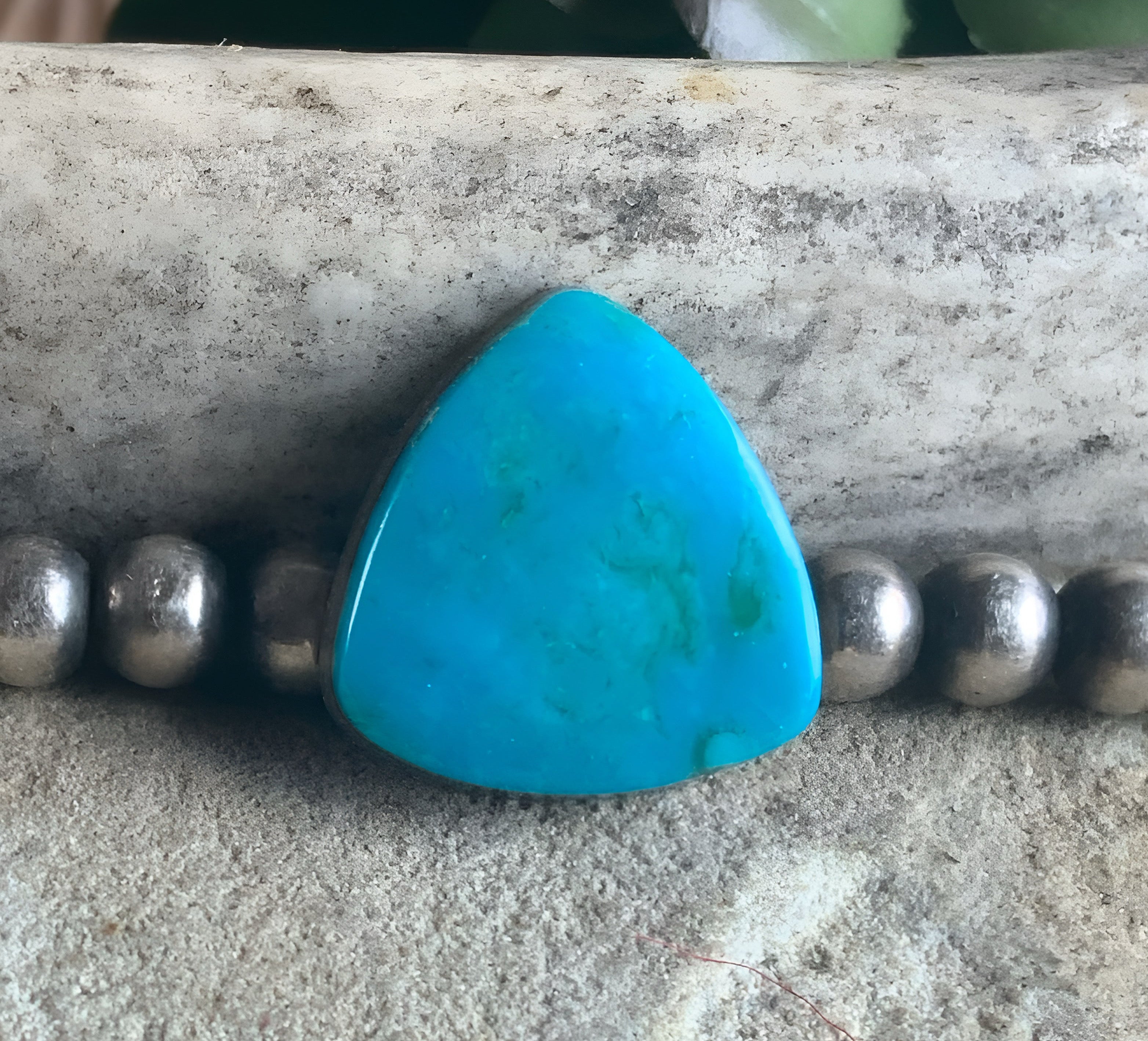 Turquoise Mountain Turquoise Trillion Cabochon