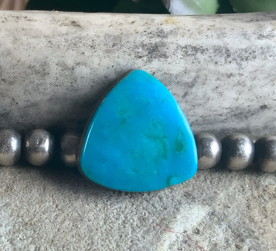 Turquoise Mountain Turquoise Trillion Cabochon