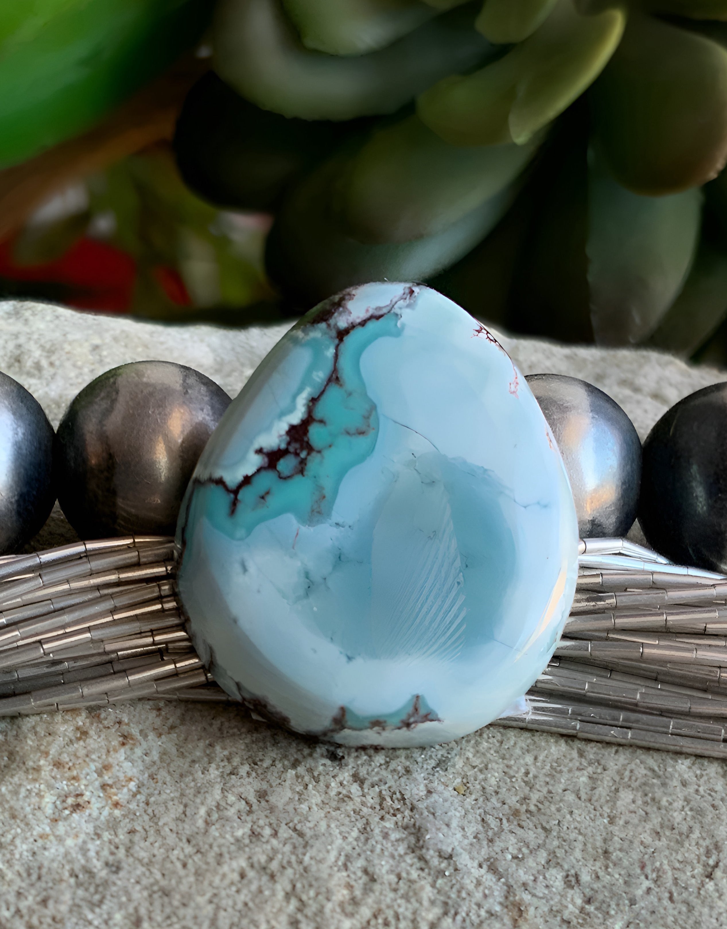 Gobi Desert Lavender or Golden Hills Turquoise Teardrop #G101