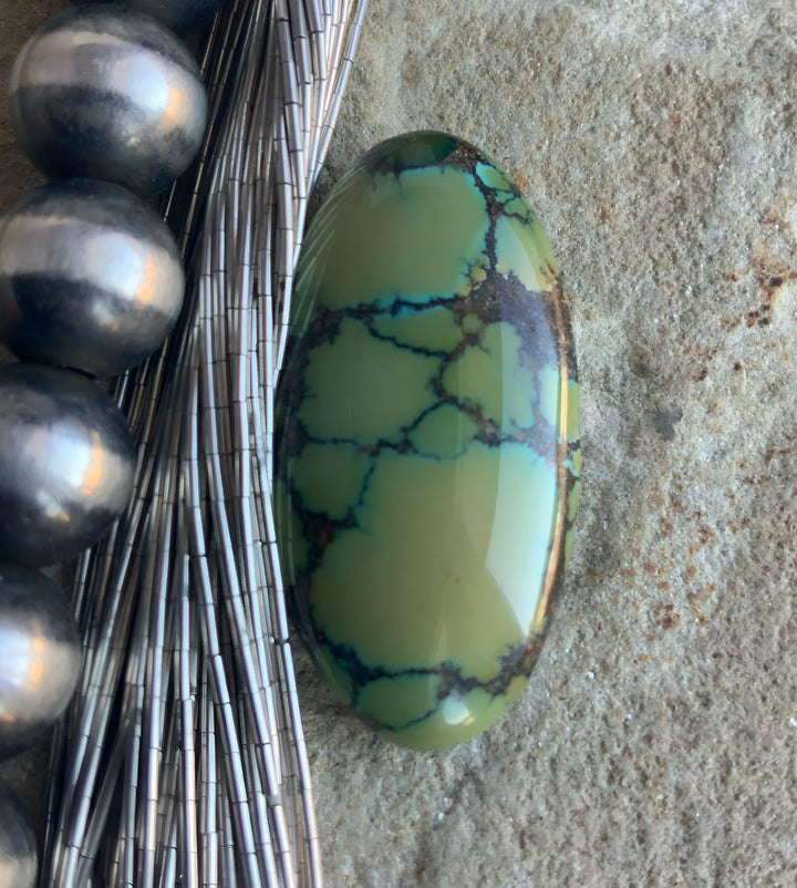 Bamboo Mountain Turquoise Oval Cabochon