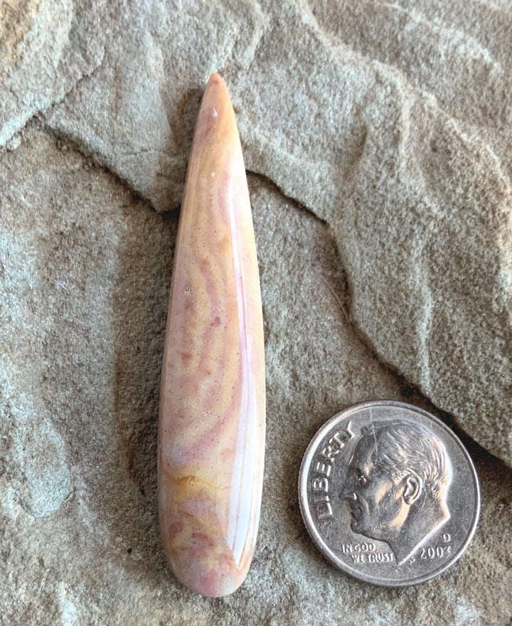 Peachy Pink Opalite Talon Cabochon From Australia