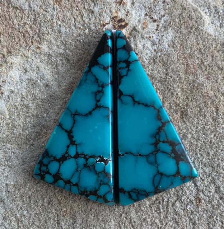 Beautiful Bao Canyon Turquoise Earring Matching Pair #BC119