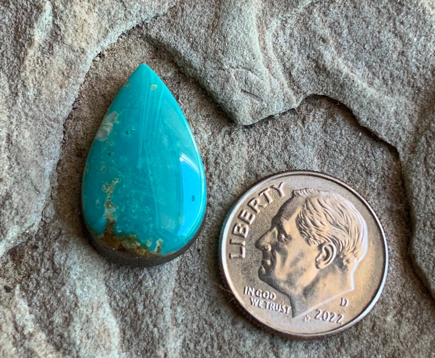 Royston Turquoise Teardrop Cabochon